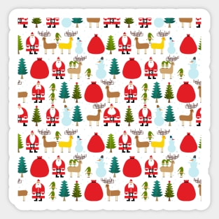 Winter Christmas Pattern Sticker